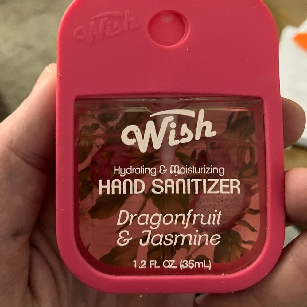 Wish Hand Sanitizer Set with Silicone Cases:Purple,Green,Orange,Pink must haves! - Picture 7 of 7